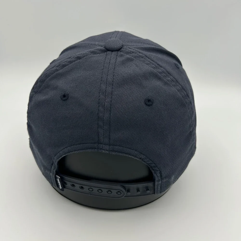 TravisMathew Hat Florida Patch Snapback Mens OSFM Navy Blue Golf Coastal Style